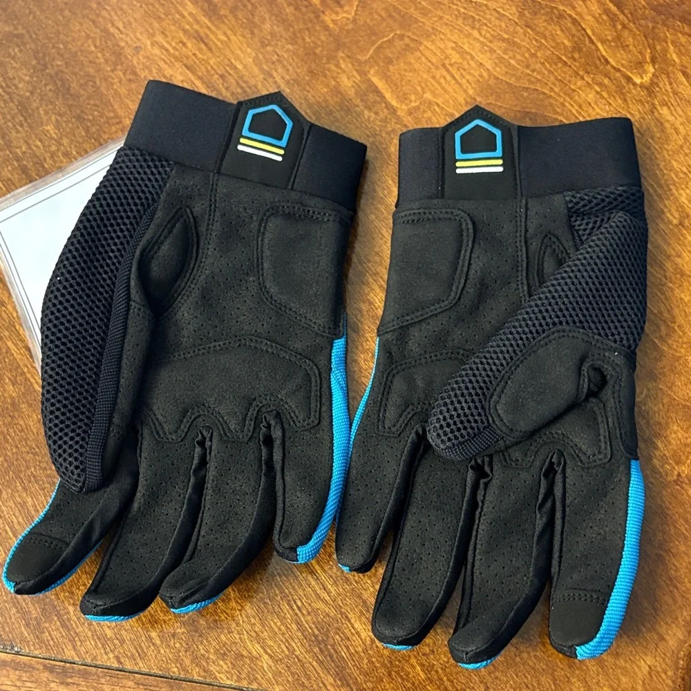 Blue and Black Work Gloves - Picture 3 of 4